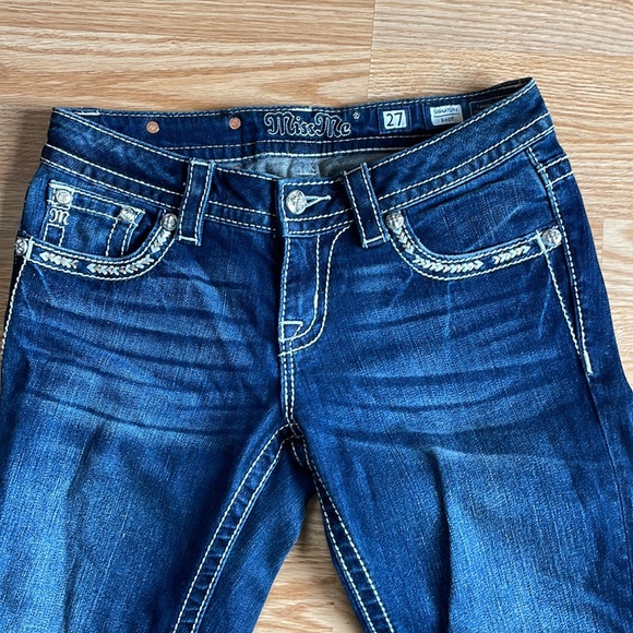Brand New Miss Me Signature Bootcut Bling Jeans Ladies 27 - Picture 3 of 6